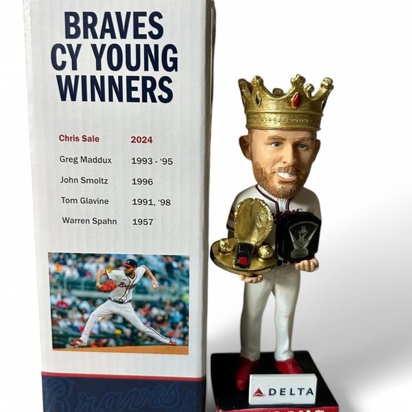 NEW Chris Sale 2025 Cy Young Bobblehead – Braves Exclusive! - Picture 2 of 4